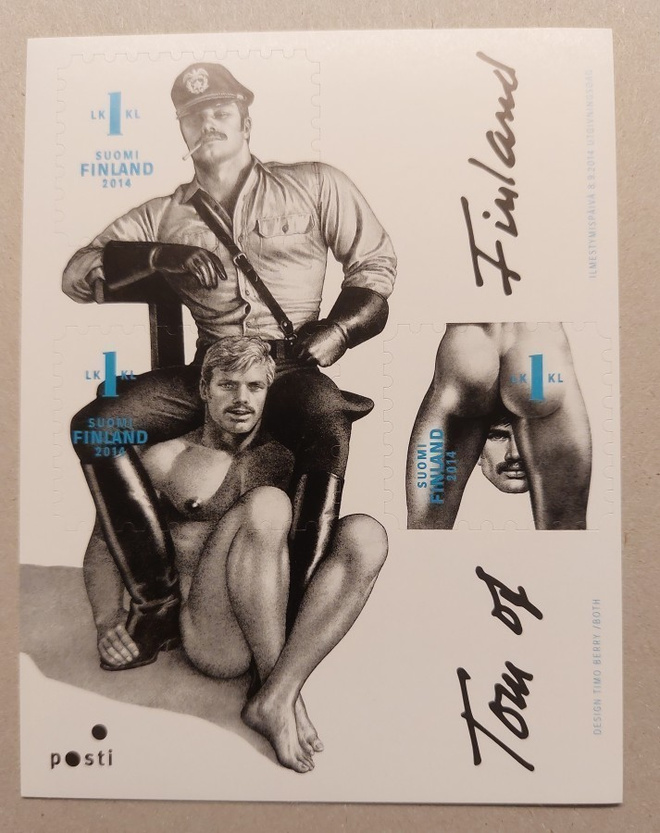 Postimerkit ja kuori Tom of Finland