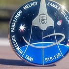 NASA merkki. Halkaisija - 26 mm. Leimalla STS 120 NASA. Ehjä - pikkukuva 1