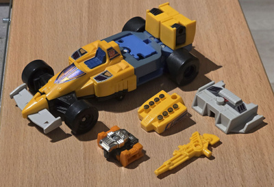 Transformers G1 SLAPDASH ja LUBE (Powermasters) 1988 *100%*