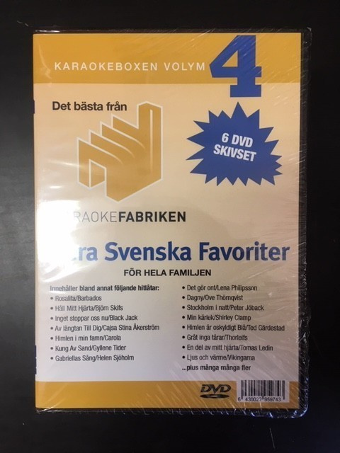 Svenska Karaokefabriken - Karaokeboxen Volym 4 6DVD (UUSI)