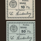 Saksa Notgeld 10, 50 Pfennig, Fordon - pikkukuva 1