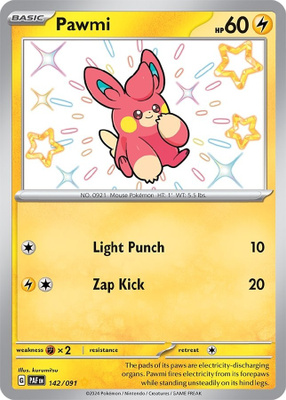 Pawmi 142/091 - Paldean Fates - NM/M