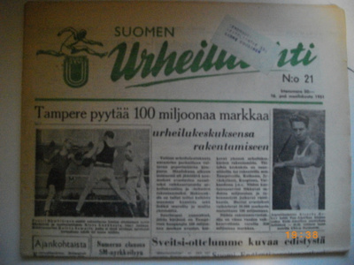 Suomen Urheilulehti Nro 21/1951 (25.2)