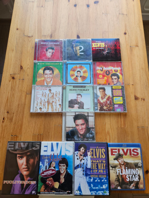 Elvis cd levyjä ja muutama leffa