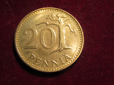 20 penniä 1968