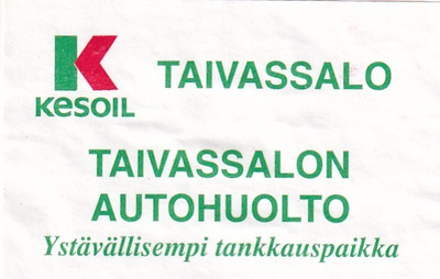 Taivassalo, Taivassalon Autohuolto  , Kesoil      s9/2