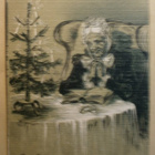 Iäkäs leidi lukee Jouluevankeliumia, p. 1903 - pikkukuva 1