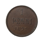 1 penni 1875 - hienokuntoinen! - pikkukuva 1