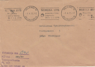 Sotilaspostia, TOPOGRAFIKUNTA, Helsinki 10