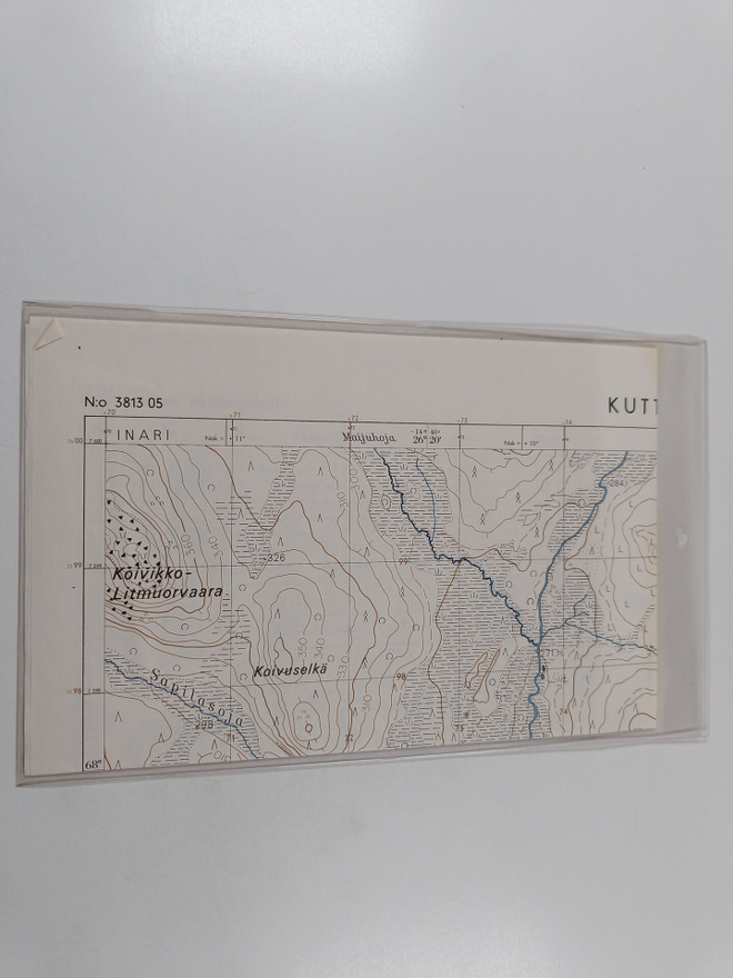 Topografinen kartta 1:20 000, N:o 3813 05 : Kuttura