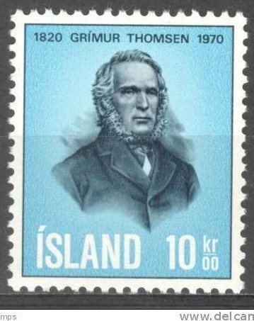 (SA0604) ICELAND, 1970 (Grimur Thomsen). Mi # 445. MNH**