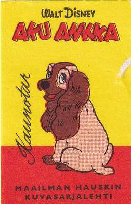 Walt Disney, Aku Ankka, Kaunotar    b617