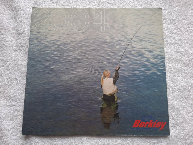 Berkley kalastusvälinekuvasto vuodelta 2004.