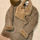 VILA beige vaalea ruskea talvitakki shearling jacket M - pikkukuva 3