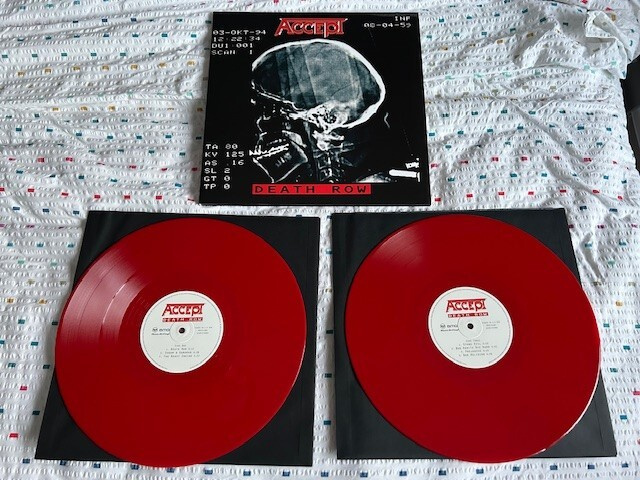 ACCEPT: DEATH ROW 2LP LIMITED EDIT PUNAISET VINYYLIT *UUSI*
