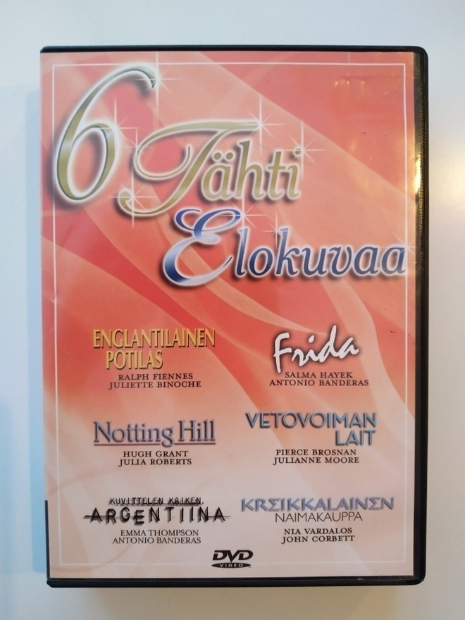 6 Tähti elokuvaa, 6 - Elokuvaa BOXI - DVD