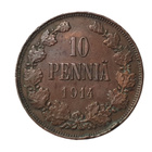 1914 10 Penni – Toinen puoli täysin sileä – Erikoisuus!? - pikkukuva 1