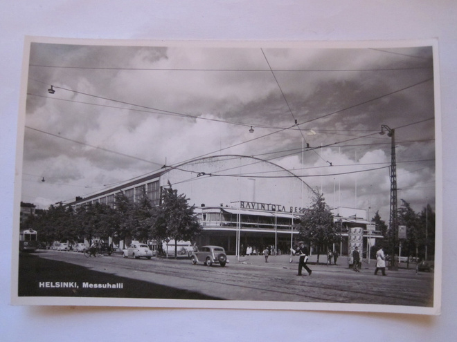 VANHA kortti Alkup.Mallikappale Helsinki Raitiovaunu 1950-l
