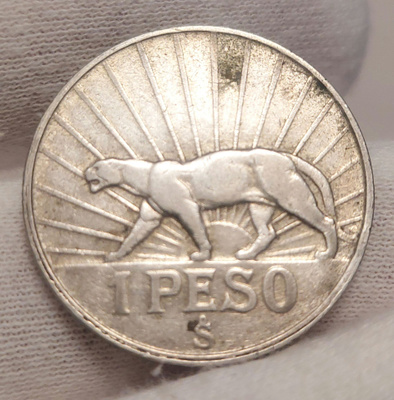Hopea 1 Peso 1942 Uruguay