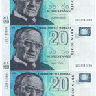 20 Markkaa 1993 Litt.A Allekirjoitus-Trio, Tutustu! - pikkukuva 2