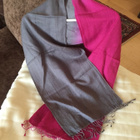 Affecto fuksia / harmaa pashmina kaulahuivi - pikkukuva 3