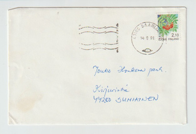 Postileima, SAARIJÄRVI, satelliittileima ketjuleima 14.8.91