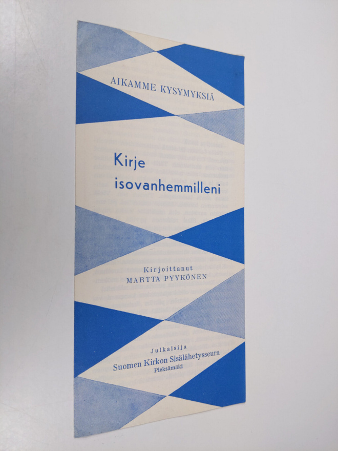 Martta Pyykönen : Kirje isovanhemmilleni