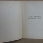 Sax Rohmer: Tohtori Fu-Manchu, kauhujen mies, Minerva 1923. - pikkukuva 4