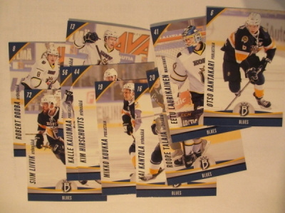 Cardset 2015-16 BLUES 1-12 teamset