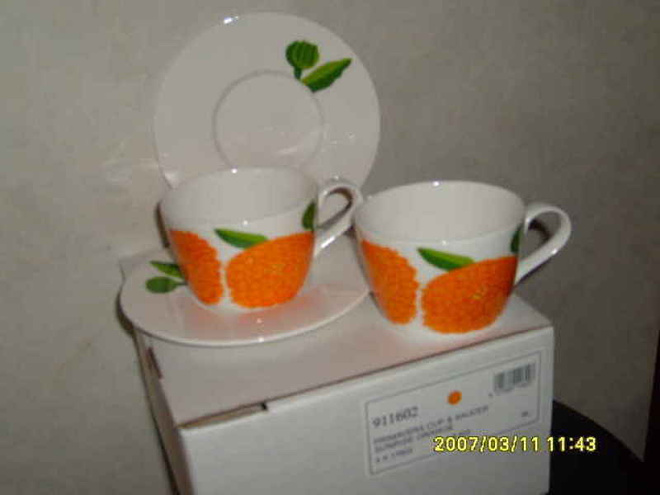 PRIMAVERA ORANSSIT KUPIT JA LAUTASET IITTALA ARABIA