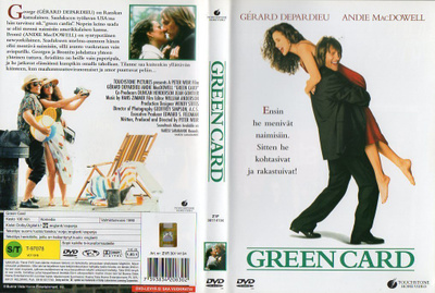 green card	(16 633)	k	-FI-	suomik.	DVD		andie macdowell	1990