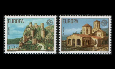 Jugoslavia 1725-6 ** Europa monumentteja (1978)