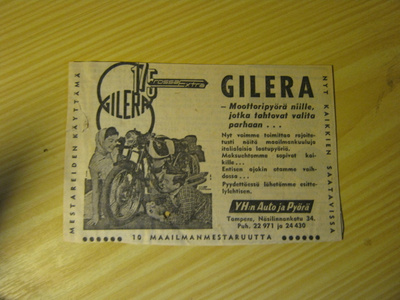 mainos Gilera 175