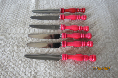 6 KPL VINTAGE HEDELMÄVEITSET