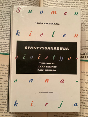 Rekiaro; Nurmi - Suomen kielen sivistyssanakirja (sid.)