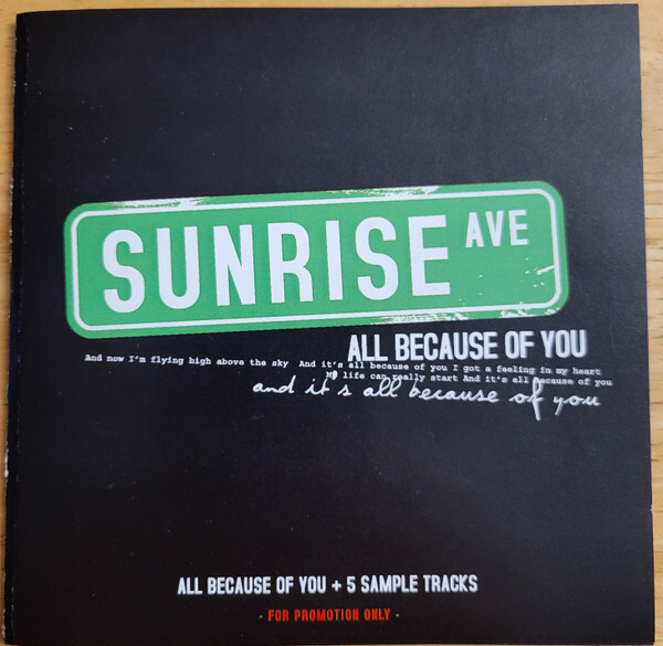 Sunrise Ave – All Because Of You Promo CD
