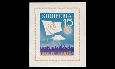 Albania 832BL23 ** Kesäolympialaiset Tokio (1964)