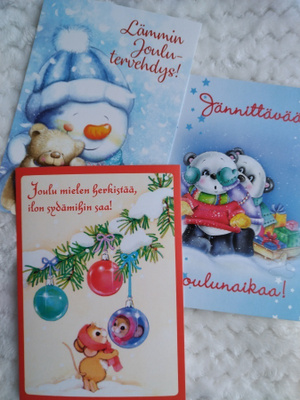 Joulukortit 3kpl