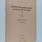 Nils Edelman : Suomen geologinen kartta - Geological map ... - pikkukuva 1