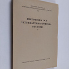 Historiska och litteraturhistoriska studier 38 - pikkukuva 1