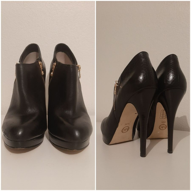 Nahkaa Michael Kors 9.5 (40) mustat stiletto nilkkurit
