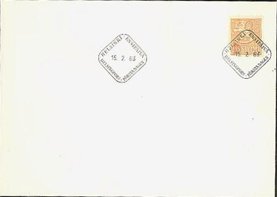 1963 15p leijona FDC