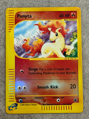 Pokémon Ponyta 126/165 Reverse Holo Expedition E-Reader 2002