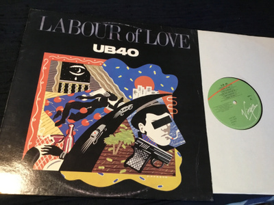 UB40 Labour of love Virgin Suomi press Lp