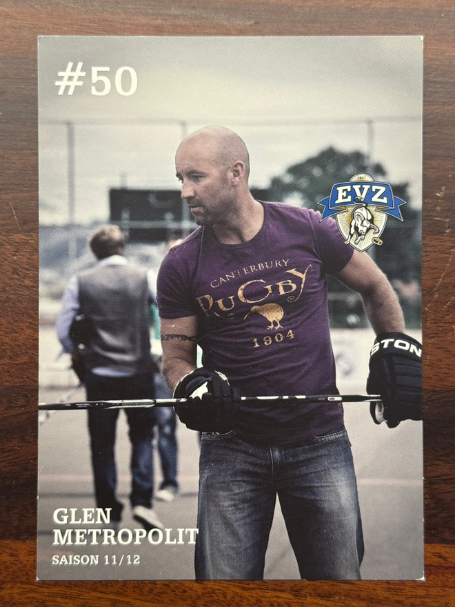 GLEN METROPOLIT - Zug EV Sveitsi  2011-12 team issue