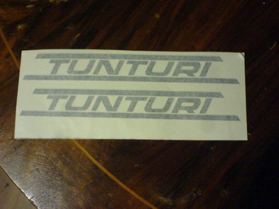 Tunturi Sport 73 (ja vähän 74)  tankintarrat mustat