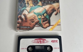 C64 Championship Wrestling (Epyx 1986) kasettipeli – alkuper