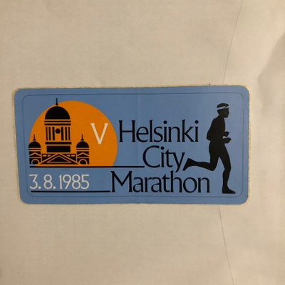 Helsinki City Marathon. 1985.