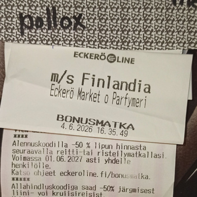 EckeröLine bonusmatka reitti- tai risteily ale-koodit