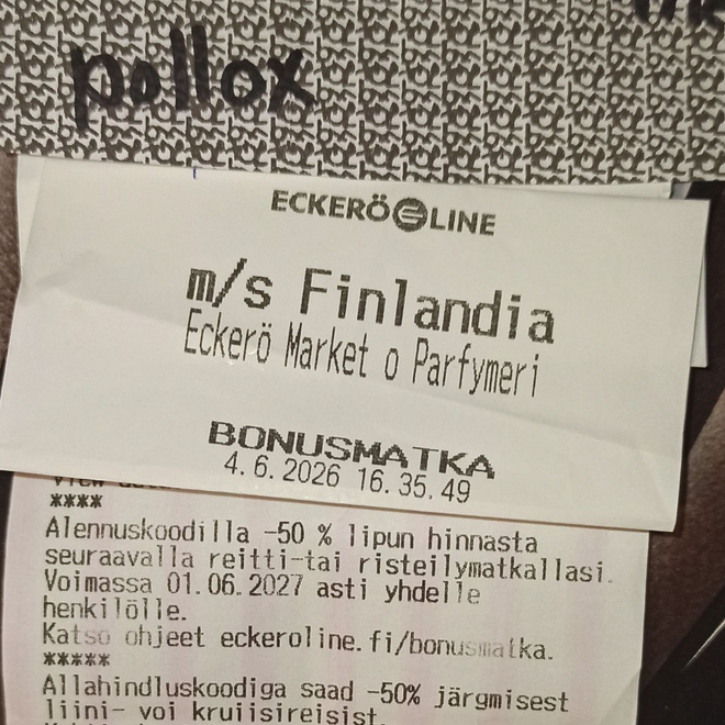 EckeröLine bonusmatka reitti- tai risteily ale-koodit